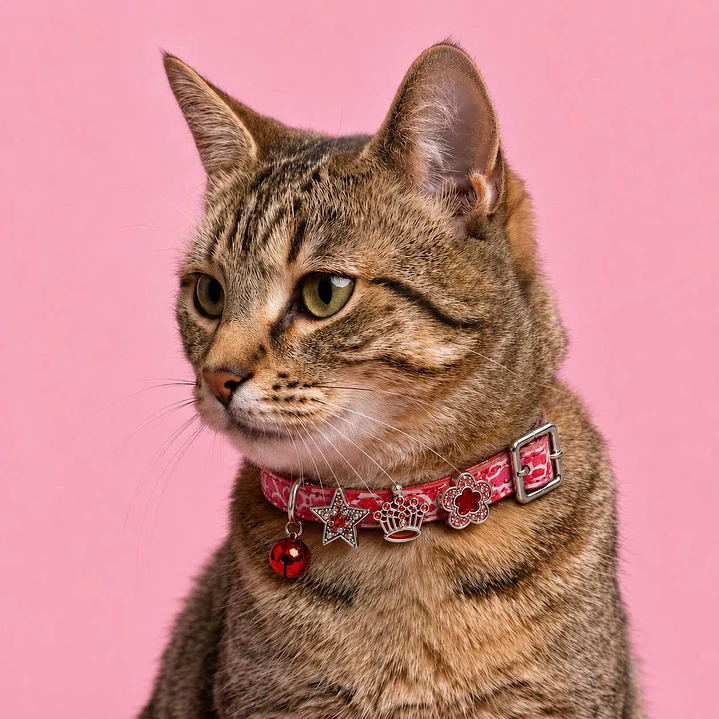 Collar Ajustable Talla XS – Estampado Rojo 3