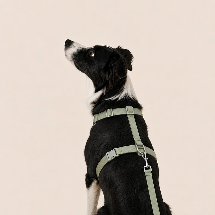 Set Arnés de Tela para Perros Talla L Verde 1