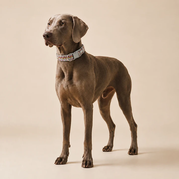 Collar Ajustable para Perros Talla XXL – ZigZag Multicolor 3