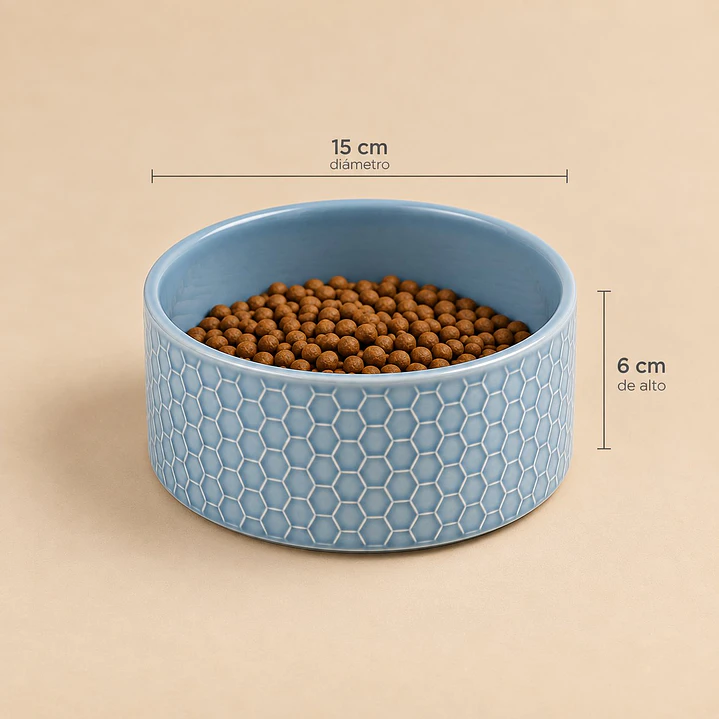 Plato de Cerámica Talla M para Perros y Gatos 1