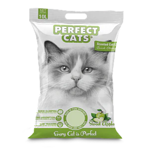 Perfectcats Arena Aroma Manzana 7 Kilo - Arena Premium Aglutinante y control de Olores