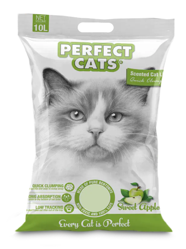 Perfectcats Arena Aroma Manzana 7 Kilo - Arena Premium Aglutinante y control de Olores 1