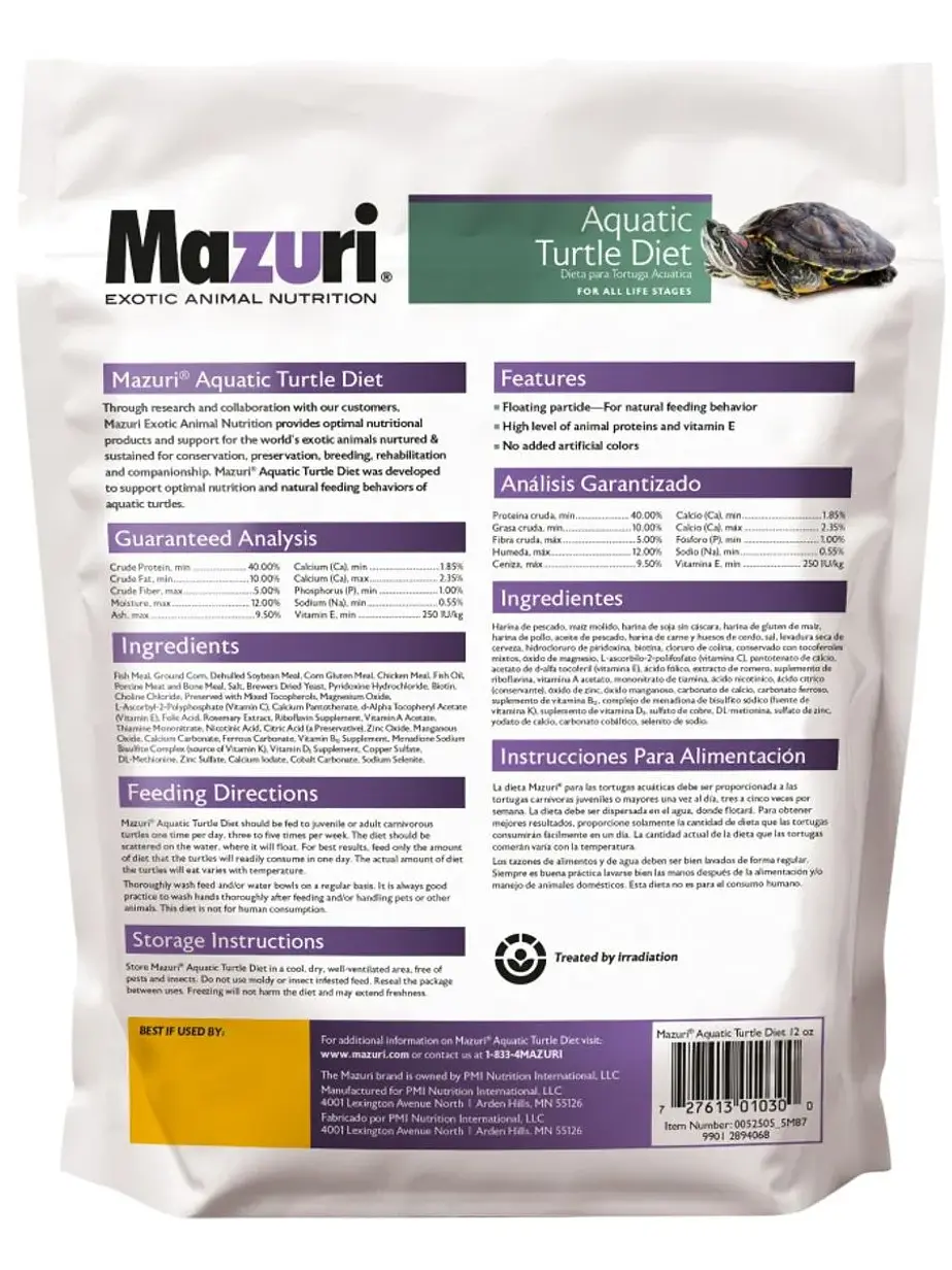 Mazuri Alimento para Tortuga Acuatica 340 Gramos 2