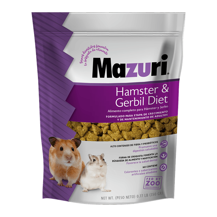 Mazuri Alimemto para Hamster y Jerbo 350 Gramos 1