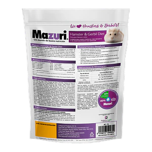 Mazuri Alimemto para Hamster y Jerbo 350 Gramos