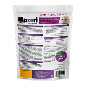 Mazuri Alimemto para Hamster y Jerbo 350 Gramos