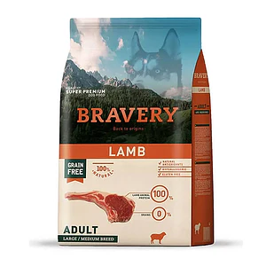 Bravery Perro Adulto Medium/Large Cordero – Alimento Grain Free