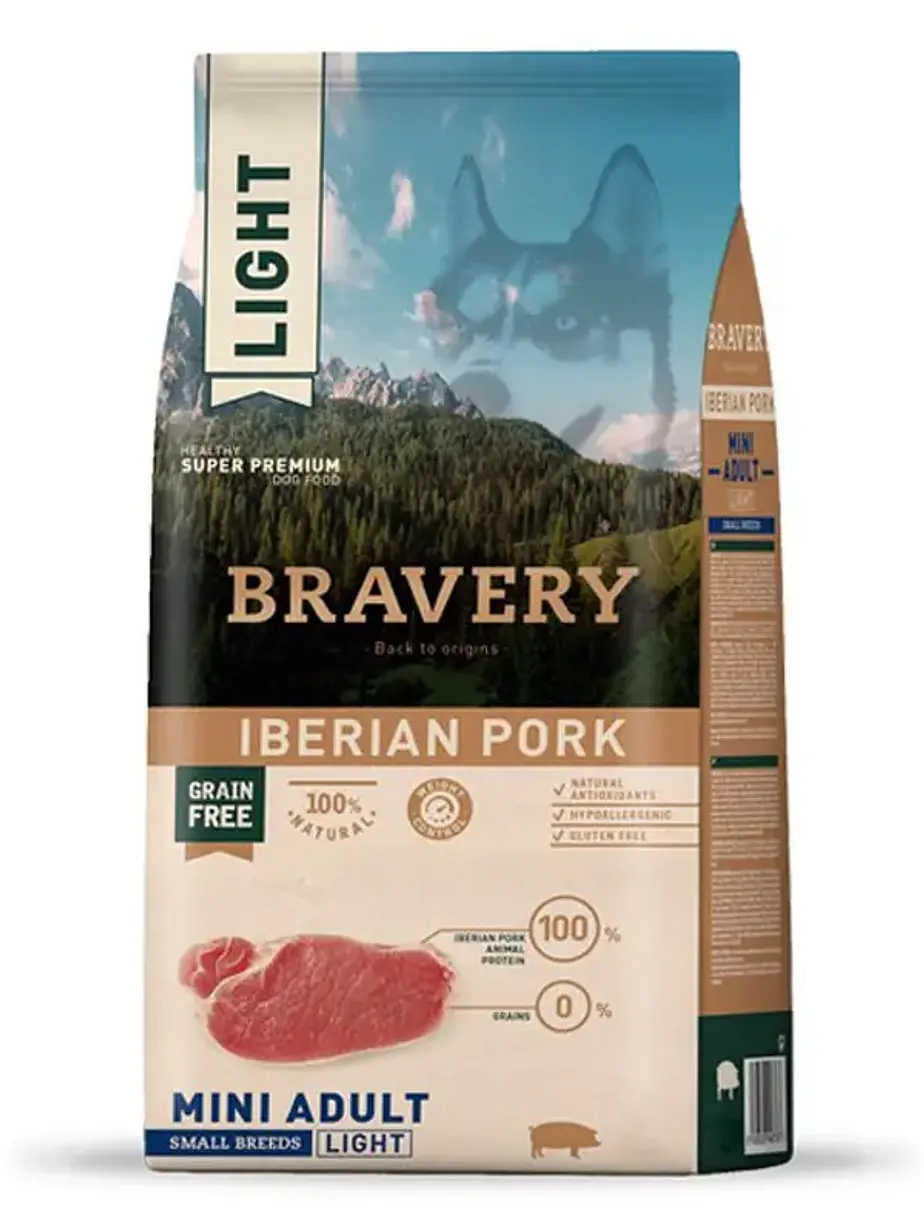 Bravery Perro Mini Adulto Cerdo Light - Alimento Grain Free 1