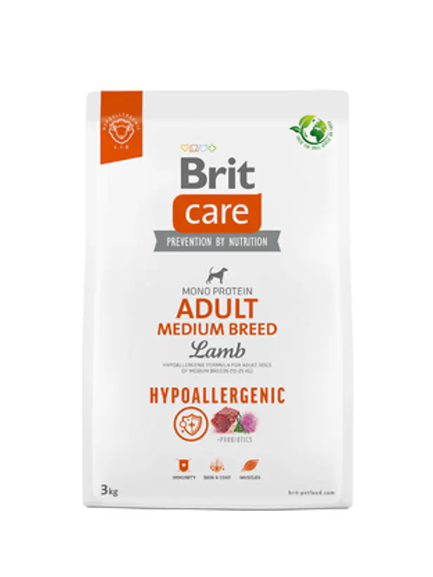 Brit Care Perro Adulto Medium Breed Lamb - Alimento Super Premium Hipoalergenico 1