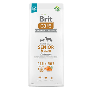 Brit Care Perro Senior & Light Salmon - Alimentos Super Premium Hypoalergenic 