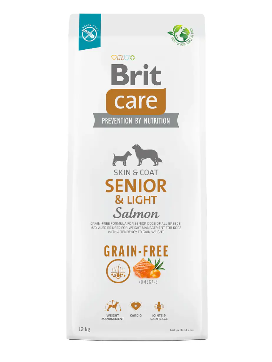 Brit Care Perro Senior & Light Salmon - Alimentos Super Premium Hypoalergenic  2