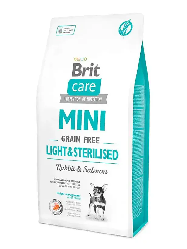 Brit Care Perro Mini Light y Esterilizado - Alimento Super Premium Hipoalergenico 1