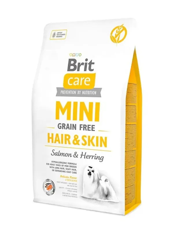 Brit Care Perro Mini Hair & Skin de Salmon & Herring - Alimento Super Premium Hipoalergenico 1