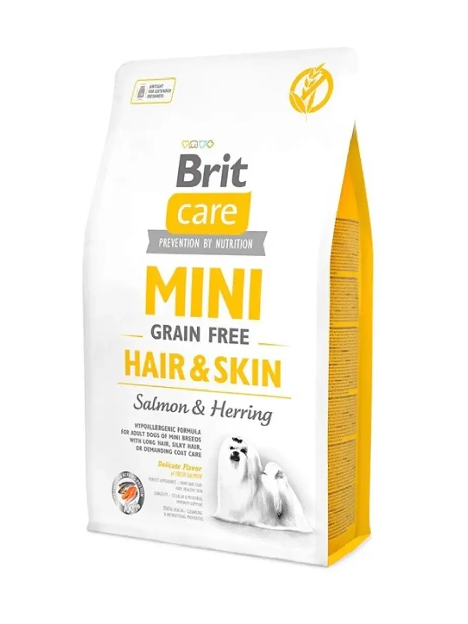 Brit Care Perro Mini Hair & Skin de Salmon & Herring - Alimento Super Premium Hipoalergenico 1