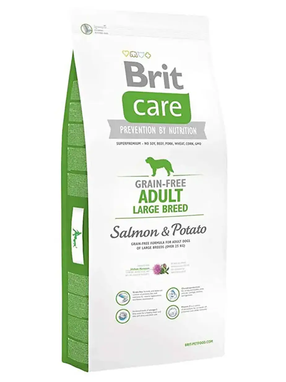 Brit Care Perro Adulto Large Breed Salmon 12 Kilo - Alimento Super Premium Hypoallergenic 1