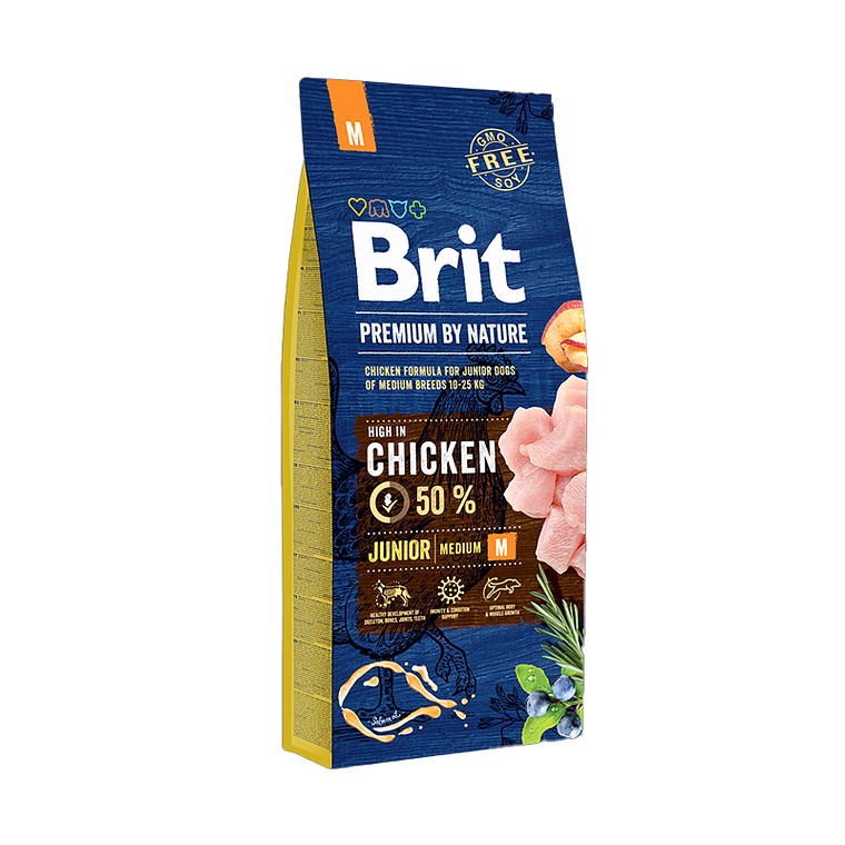 Brit Premium by Nature Perro Junior Medium - Alimento Premium 1