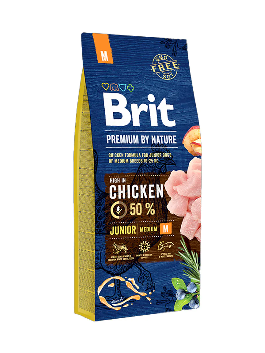Brit Premium by Nature Perro Junior Medium - Alimento Premium 1