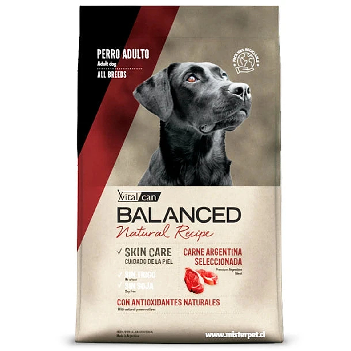 Vitalcan Balanced Natural Recipe Perro Adulto Carne Argentina – Alimento Premium Natural 1
