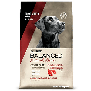 Vitalcan Balanced Natural Recipe Perro Adulto Carne Argentina – Alimento Premium Natural