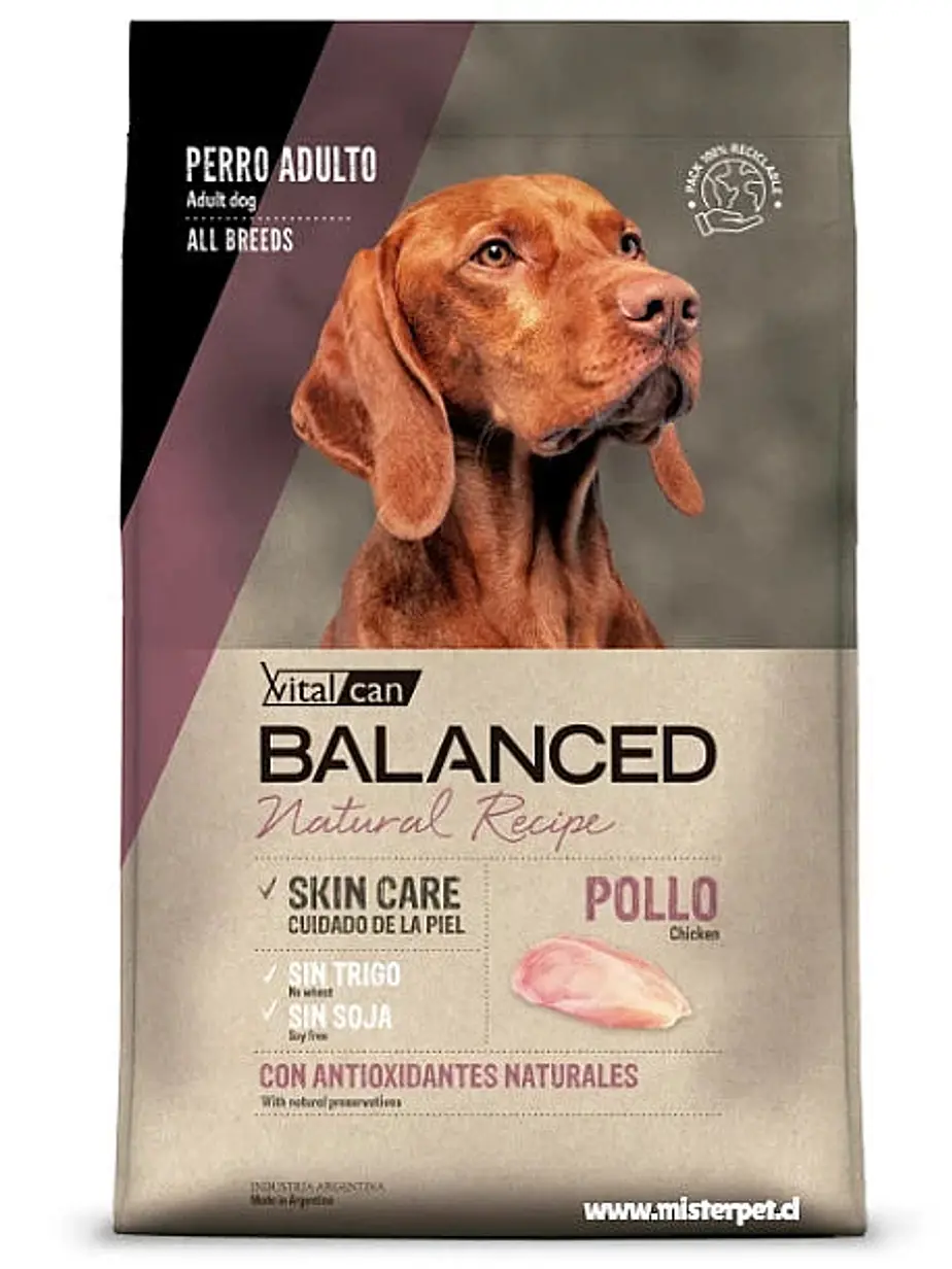 Vitalcan Balanced Natural Recipe Perro Adulto Pollo – Alimento Premium Natural 1