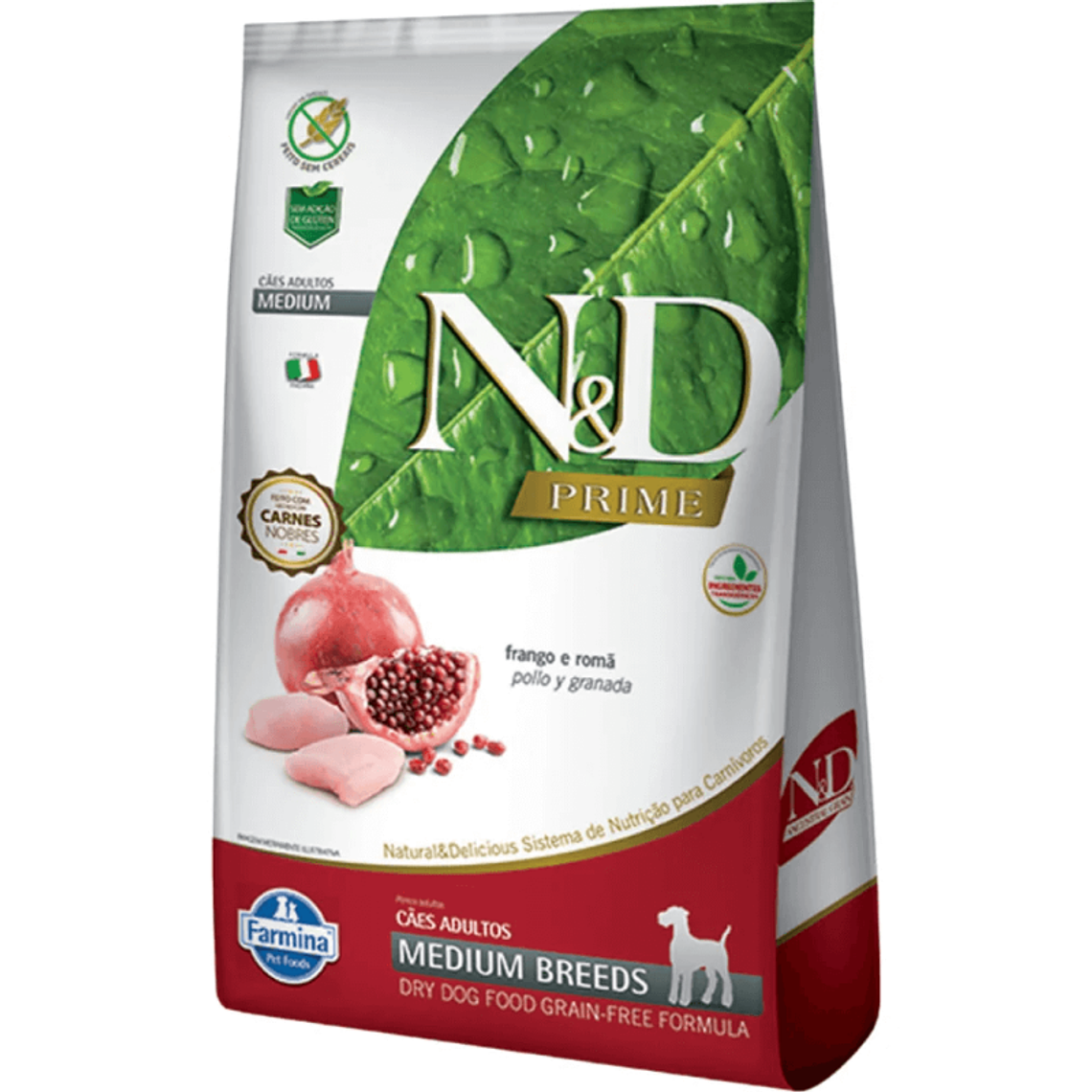 N&D Prime Perro Adulto Medium Breeds Pollo y Granada 1