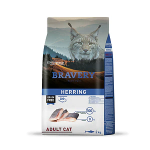 Bravery Gato Adulto Herring - Alimento para Gatos Super Premium Grain Free