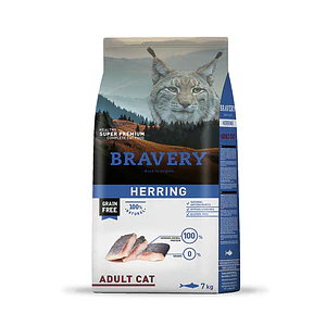 Bravery Gato Adulto Herring - Alimento para Gatos Super Premium Grain Free