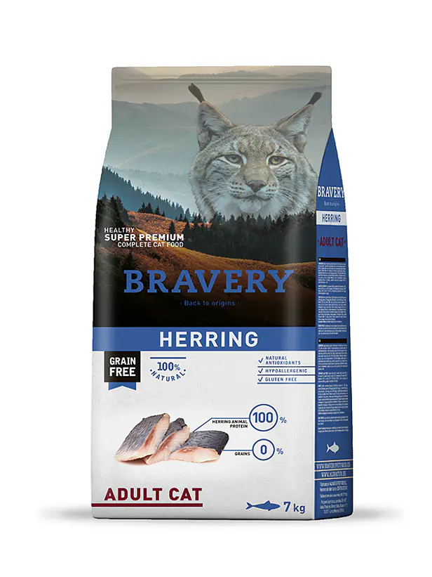 Bravery Gato Adulto Herring - Alimento para Gatos Super Premium Grain Free 2