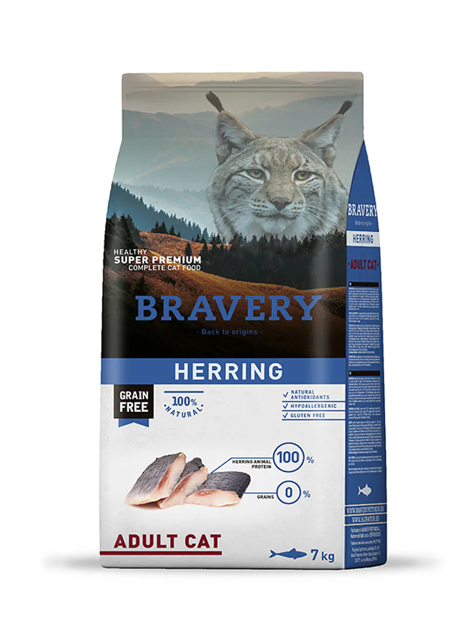 Bravery Gato Adulto Herring - Alimento para Gatos Super Premium Grain Free 2