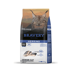 Bravery Gato Senior Herring - Alimento para Gatos Super Premium Grain Free