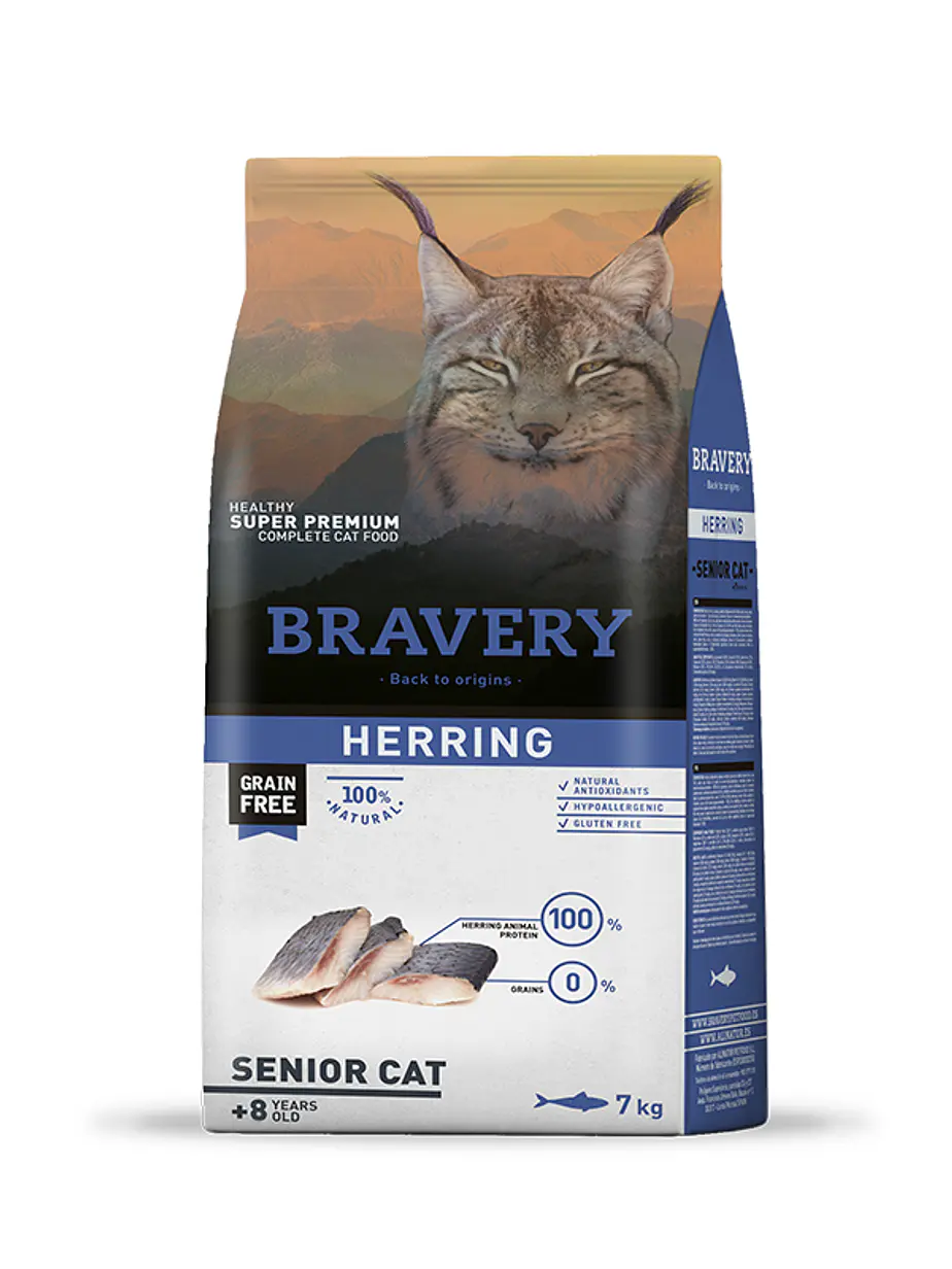 Bravery Gato Senior Herring - Alimento para Gatos Super Premium Grain Free 2