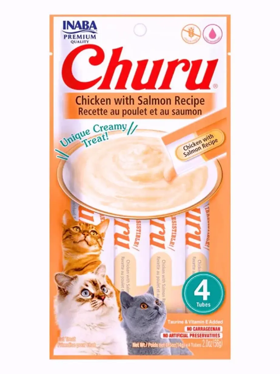 Churu Gato Pollo con Salmón - 4 tubos 14gr 1