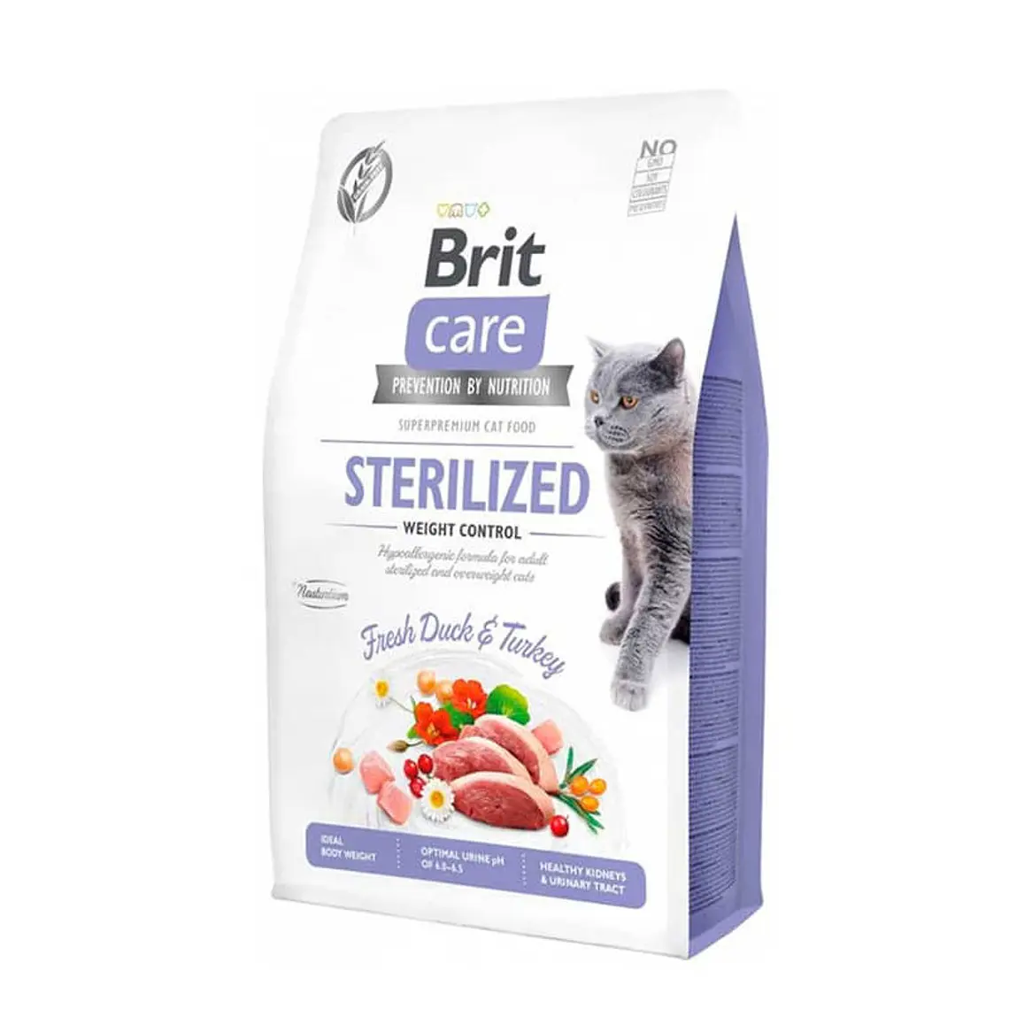 Brit Care Gato Sterilized Weight Control- Alimento Super premiun Grain Free 1