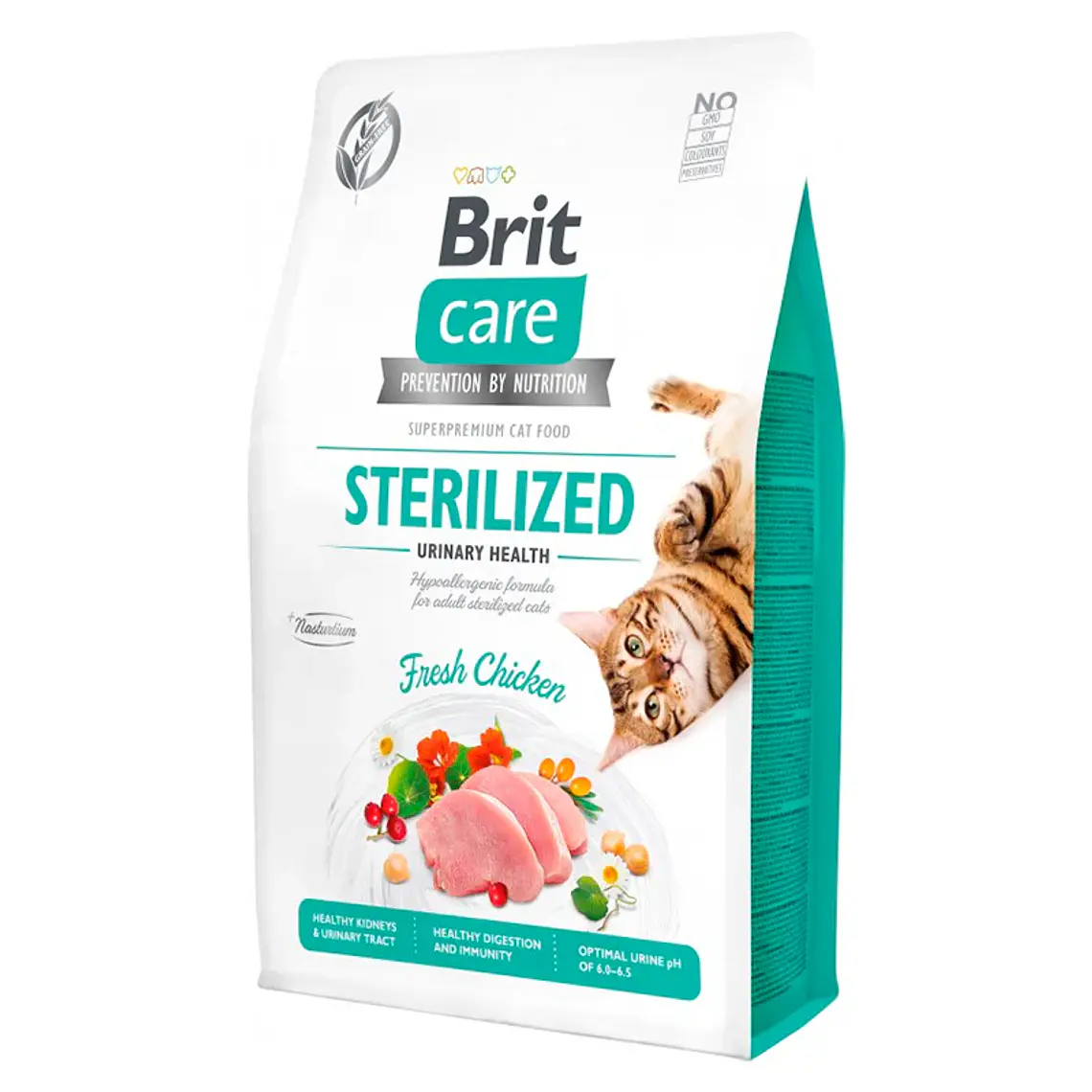 Brit Care Gato Sterilized Urinary Health- Alimento Super premiun Grain Free 1