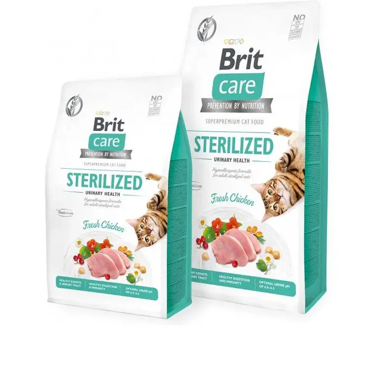 Brit Care Gato Sterilized Urinary Health- Alimento Super premiun Grain Free 2
