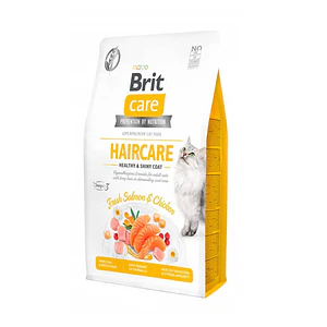 Brit Care Gato Haircare Healthy Shyni Coat- Alimento Super premiun Grain Free