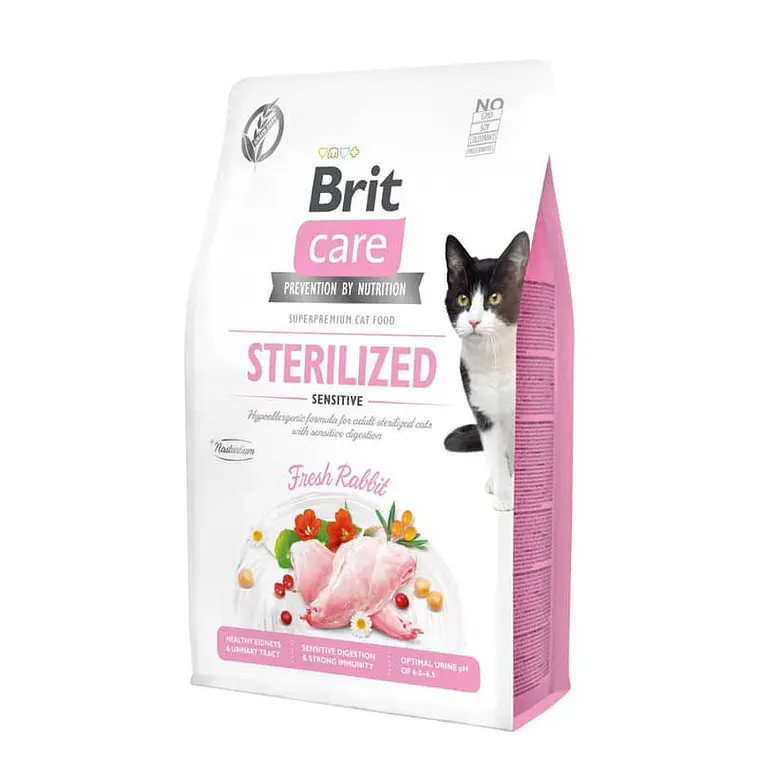 Brit Care Gato Sterilized Sensitive - Alimento Super premiun Grain Free 1