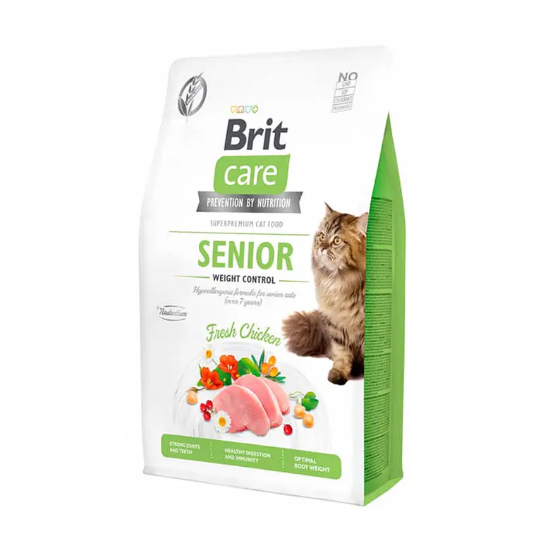 Brit Care Gato Senior Weight Control - Alimento Super Premium Grain Free 1