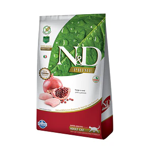 N&D Prime Gato Adulto Pollo Granada - Alimento Super Premium Grain Free