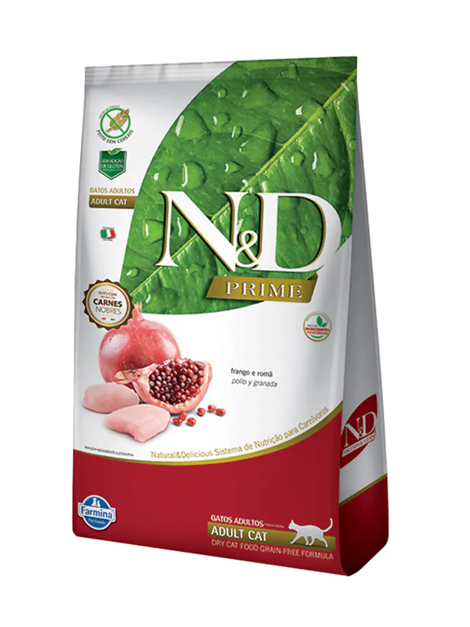 N&D Prime Gato Adulto Pollo Granada - Alimento Super Premium Grain Free 1