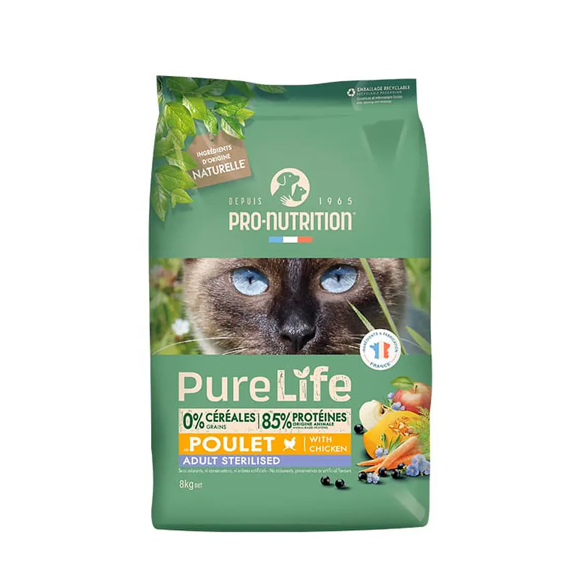 Pure Life Pro Nutrition Gato Adulto Sterelized Pollo- Alimento super premium Grain Free 1