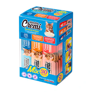 Cremi Naturalistic Box Sea Food 30 Unidades - Snack Cremoso para gatos