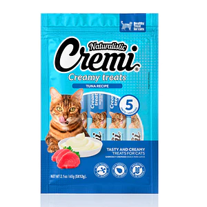 Cremi Naturalistic Tuna Recipe 5x12GR - Snack Cremoso para Gatos