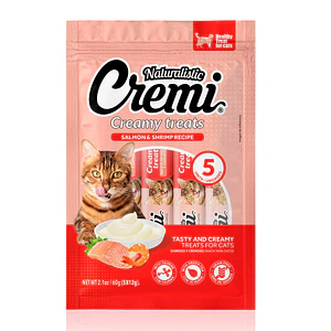 Cremi Naturalistic Salmon & Camaron 60 Gramos - Snack Cremoso para gatos