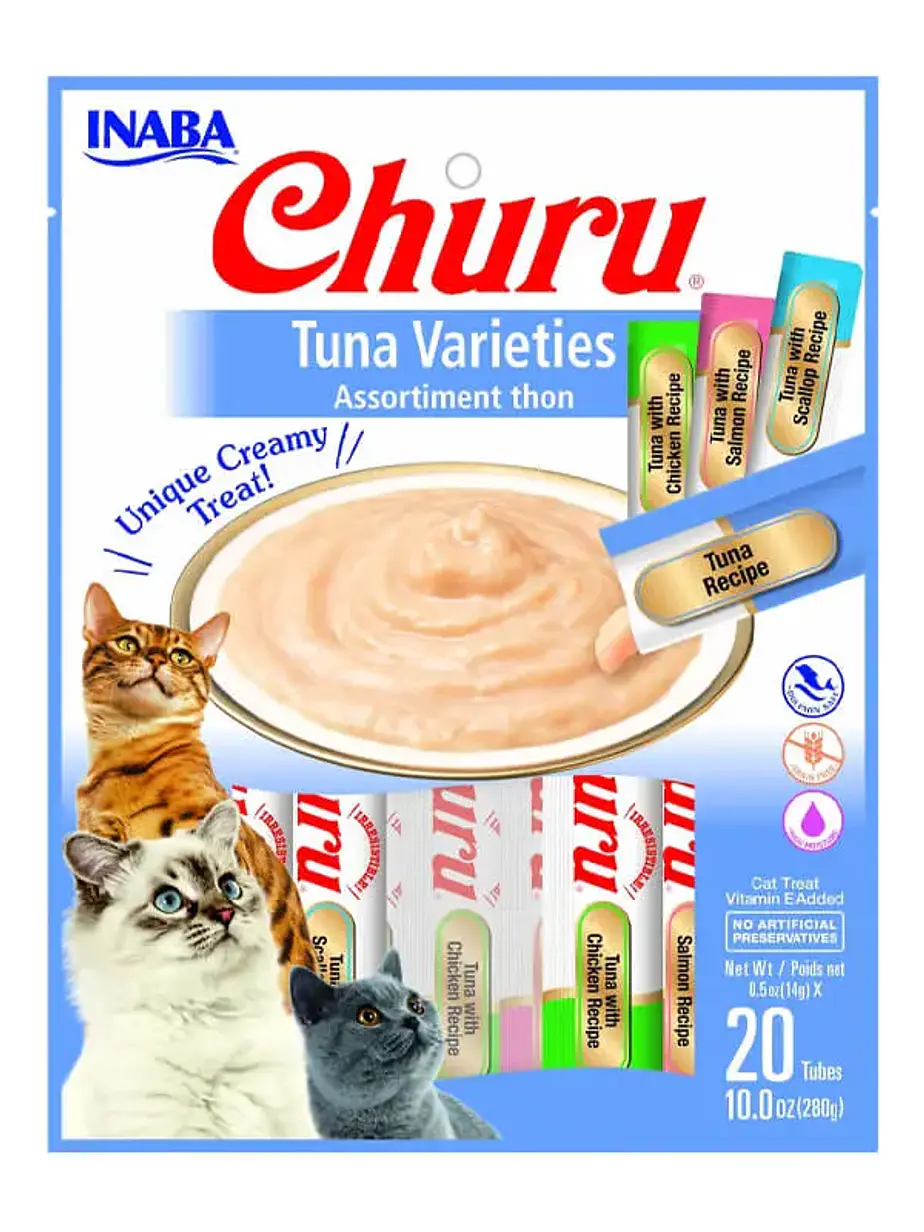 Churu Variedades de Atun 20 und - Snack Cremoso para gatos 1