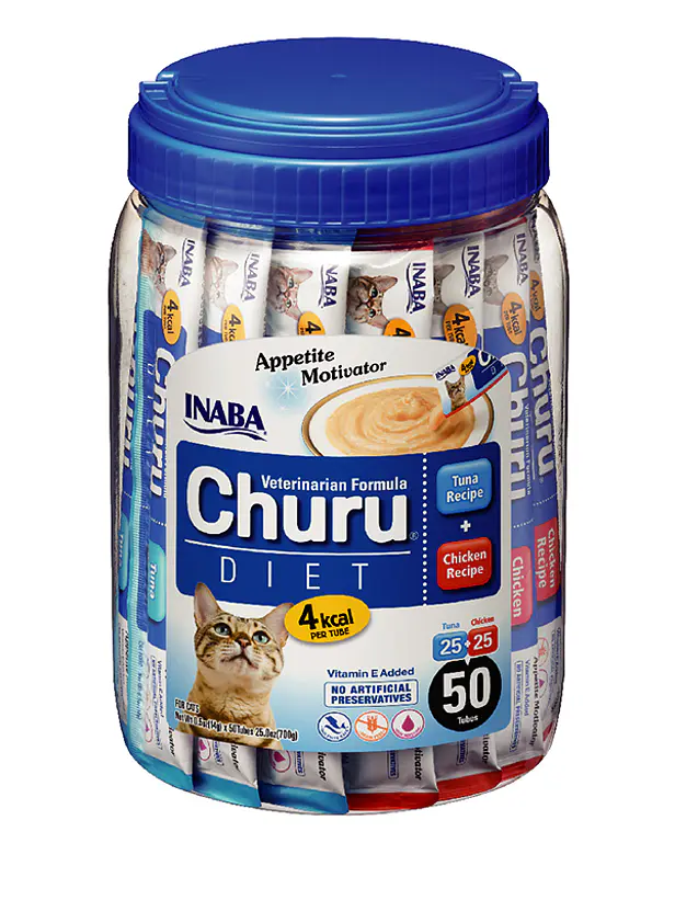 Churu Veterinary Diet atún y pollo Recipe – 50 Und - Snack Cremoso para gatos 1