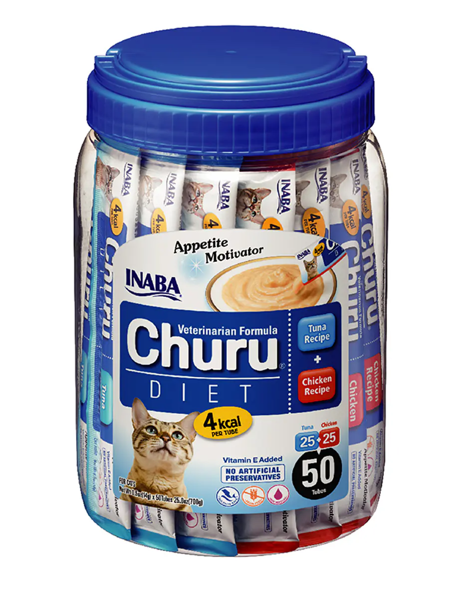 Churu Veterinary Diet atún y pollo Recipe – 50 Und - Snack Cremoso para gatos 1