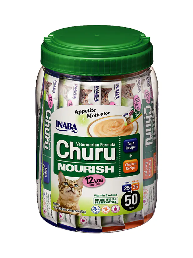Churu Veterinary Nourish Atun y Pollo – 50 Und - Snack Cremoso para gatos 1