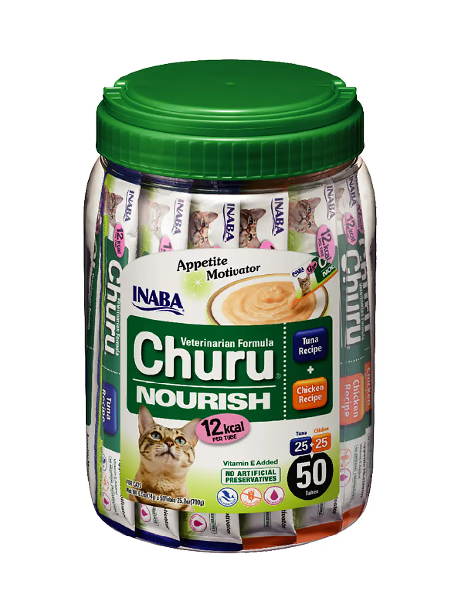 Churu Veterinary Nourish Atun y Pollo – 50 Und - Snack Cremoso para gatos 1