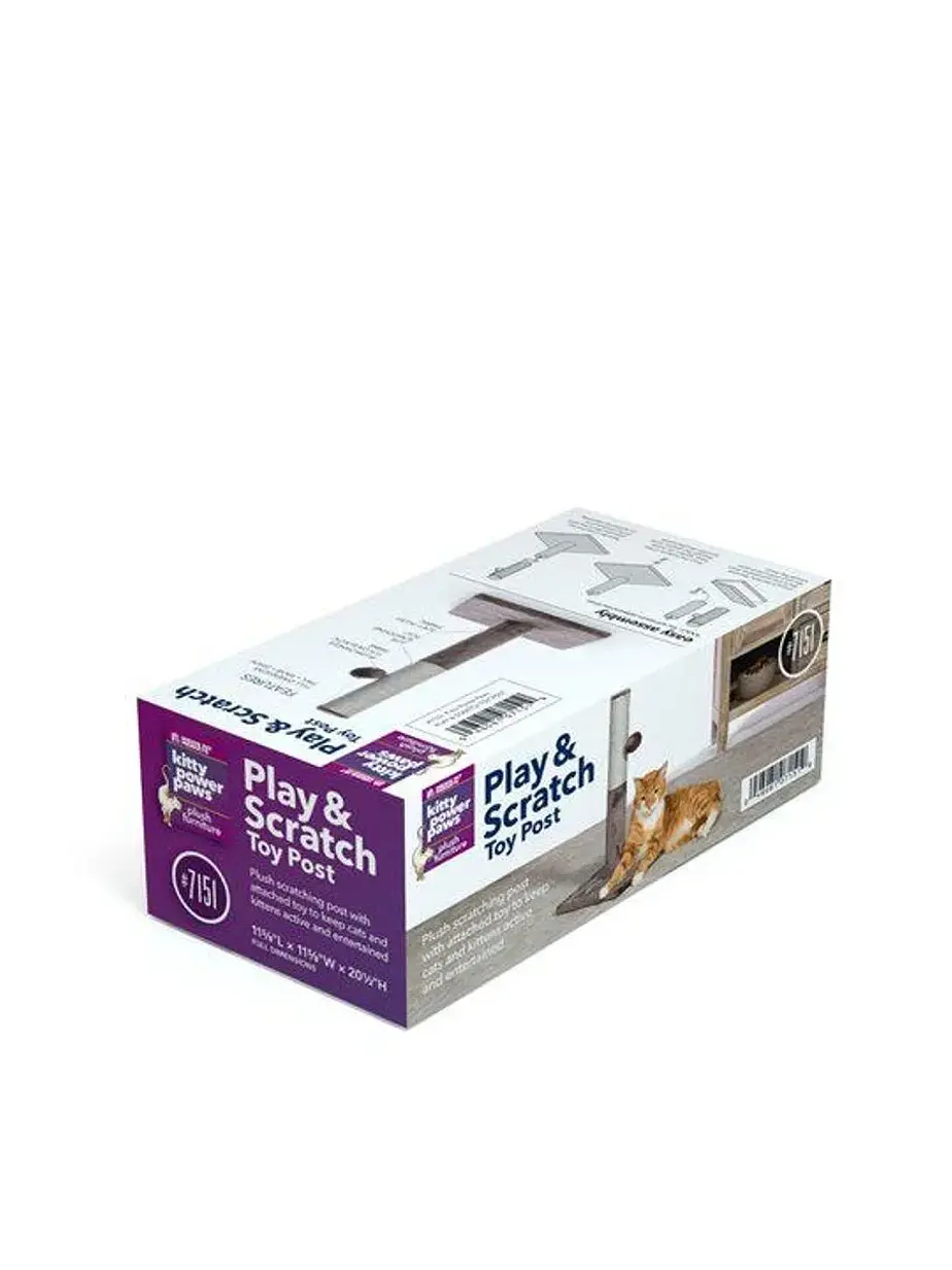 Rascador Tubo Prevue con Juguete para gatos - Rasguñador para gato 2